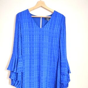 Sugarlips Bell Sleeve Blue Dress Size Medium